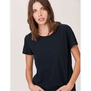 LNA slightly distressed crewneck T shirt black small